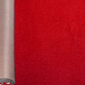 Alfombra En Rollo Color Rojo Sprinter (Rasurada) Modelo 120