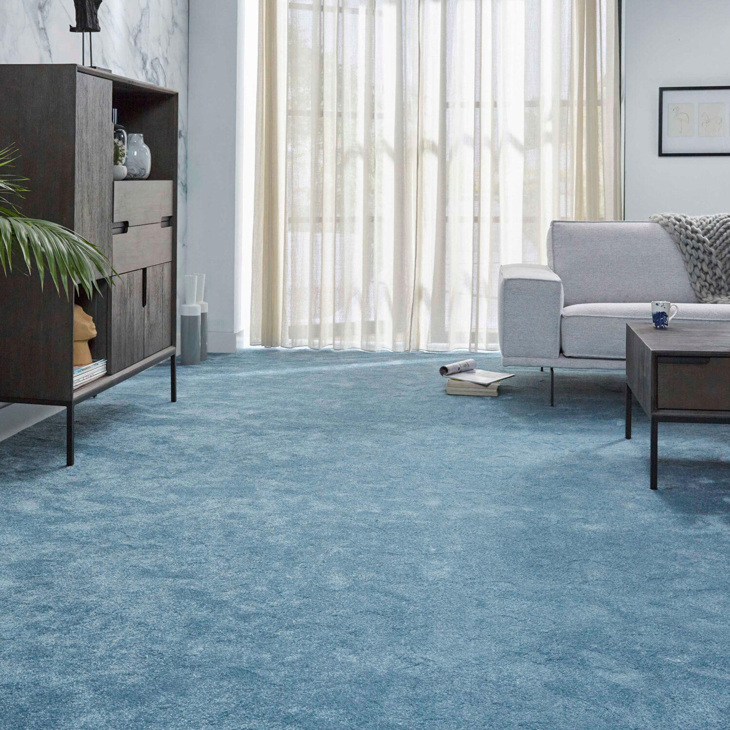 Alfombra En Rollo Color Azul | Colec. Splendid (Rasurada) | Modelo 85 ...