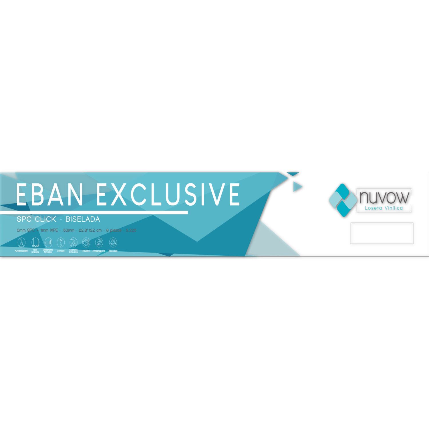 Piso Spc Nuvow Colección Eban Exclusive Mod. Kaffa 5mm, Color Marrón - Imagen 4