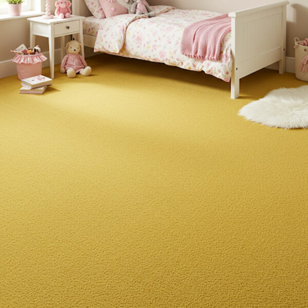 Alfombra En Rollo Colección Carrusel (rasurada) Modelo 350 Color Amarillo - Imagen 2