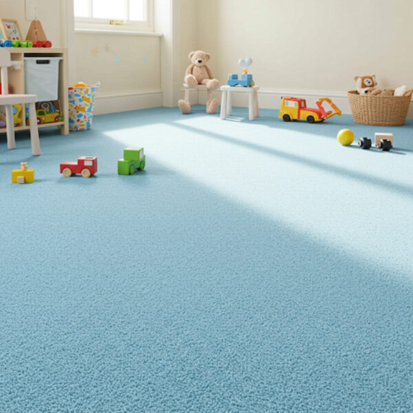 Alfombra En Rollo Colección Carrusel (rasurada) Modelo 82 Color Azul - Imagen 2