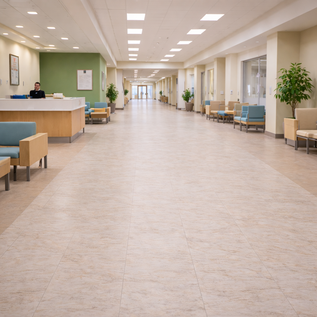 Loseta VCT Color Beige Marmoleado | Piso VCT 1.3 mm Modelo 312 - Imagen 3