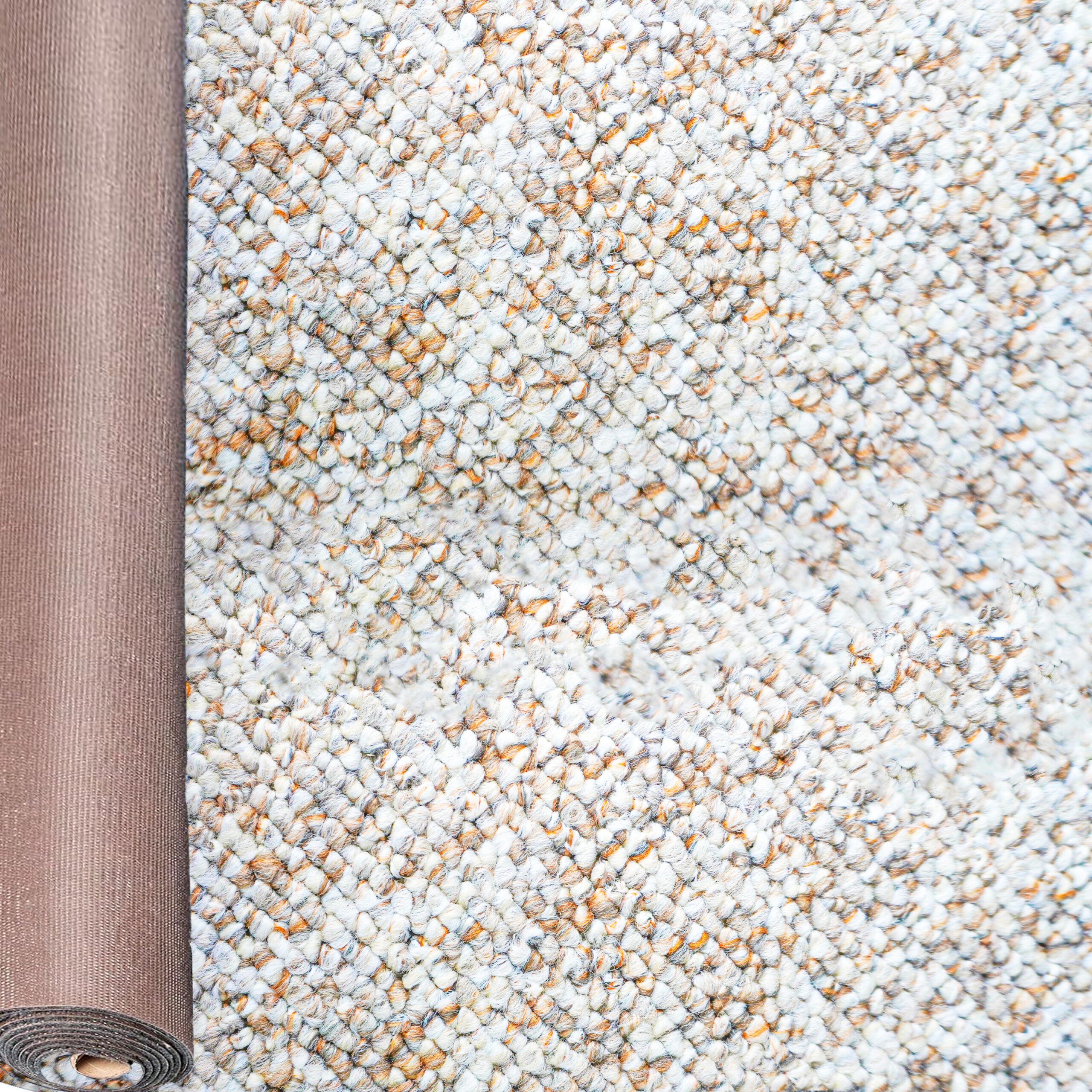Alfombra En Rollo Color Beige Jaspeado | Colec. Lima | Modelo 25 D Beige