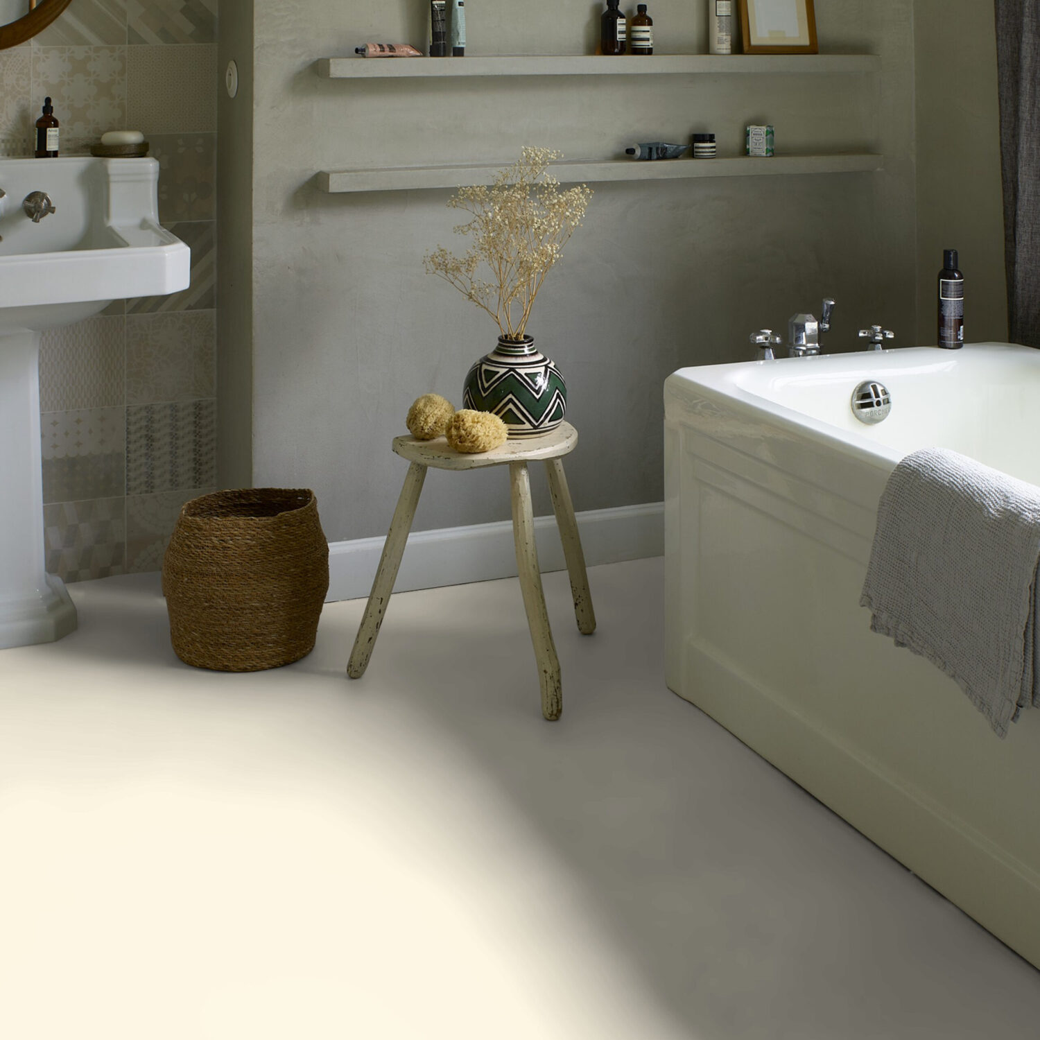 Piso Vinílico en Rollo Blanco | Linóleo en Rollo Blanco - Imagen 2