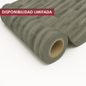 Piso Vinílico En Rollo Madera Gris | Mod: French Oak Anthracite | Semi Comercial