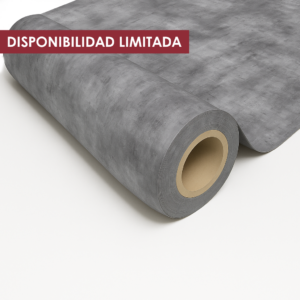 Piso Vinílico en Rollo Gris Metálico | Mod: Kiruma Metalic Black | Semi Comercial