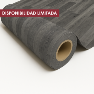 Piso Vinílico en Rollo Gris Metalico | Mod: Meleze Metal | Semi Comercial