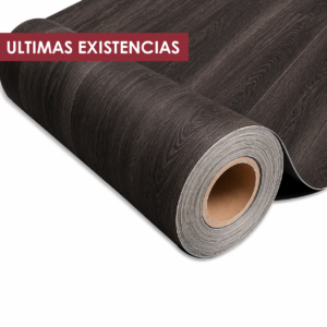 Piso Vinílico en Rollo Marrón Negro | Linóleo en Rollo Marrón Negro | Mod: Admiral Dark Brown