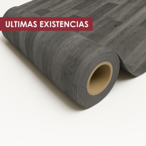 Piso Vinílico en Rollo Gris Metalico | Mod: Meleze Metal | Semi Comercial