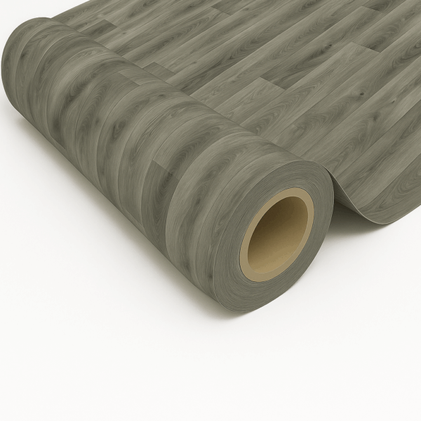 Piso vinilico en rollo French Oak Anthracite