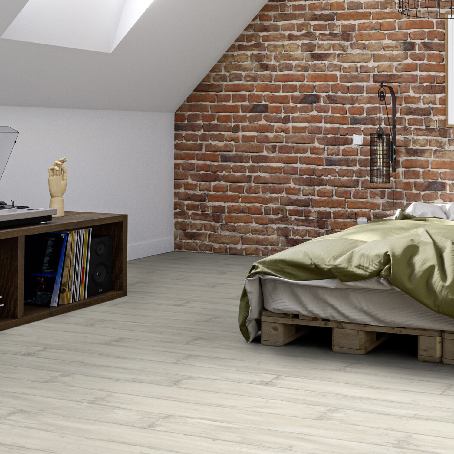 Piso Vinílico en Rollo Beige Claro | Piso Vinílico Semi Comercial - Imagen 2