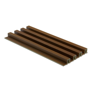 Lambrin WPC Tipo Madera Café Oscuro| Colecc. Conífera | Modelo: Gensis  | Lambrín PVC
