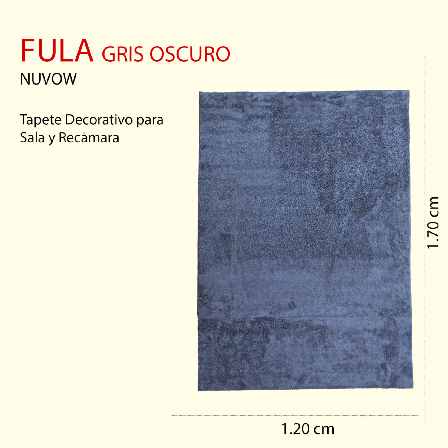 Tapete Decorativo para Sala y Recamara, Nuvow, Mod. Fula, Gris Oscuro (En Línea y en nuestras sucursales) - Imagen 7