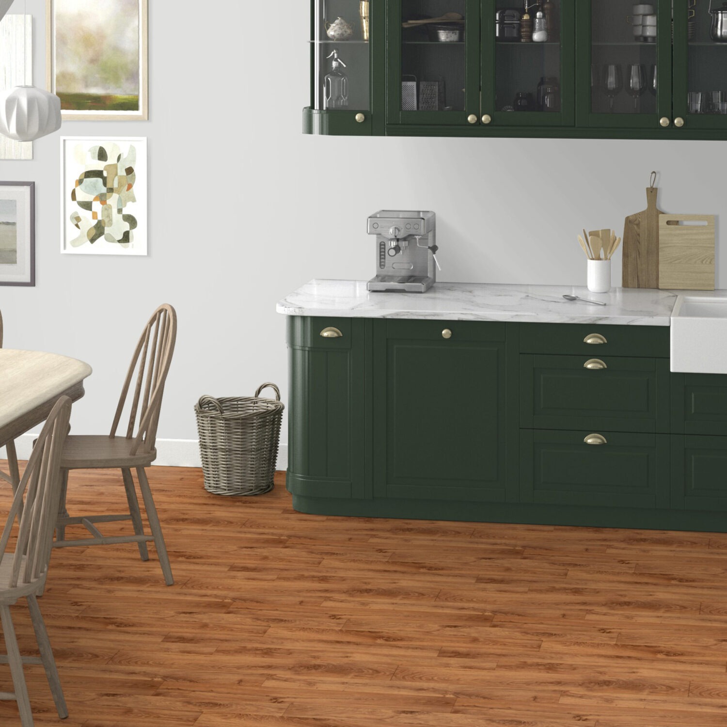 Piso Vinílico en Rollo Madera Marrón | Linóleo en Rollo Marrón - Imagen 2