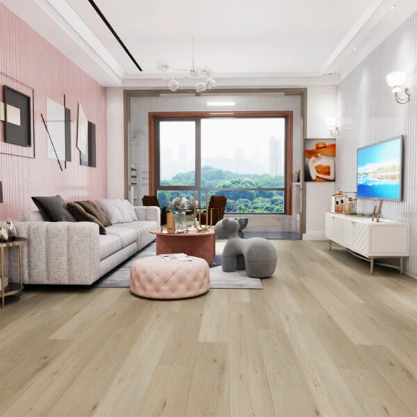 Piso Spc Nuvow Colección Eban Exclusive Mod. Magnolio 5mm, Color Beige - Imagen 2