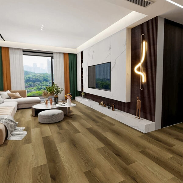 Piso Spc Nuvow Colección Eban Exclusive Mod. Alnus 5mm, Color Roble claro - Imagen 2