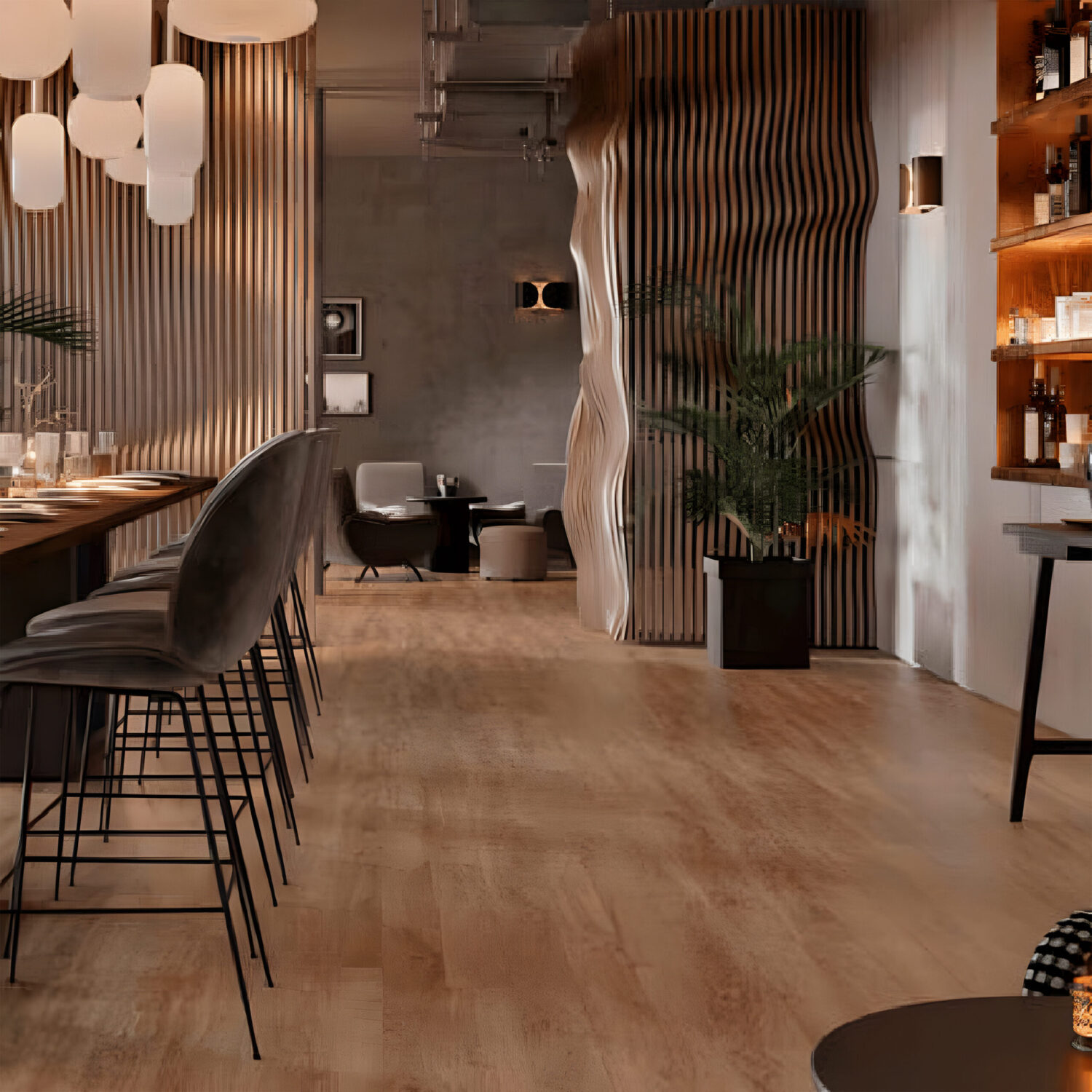 Piso Vinílico Lvt, Marca Nuvow, Colección Glam, Mod Moka, Espesor 3mm, Color Roble - Imagen 2