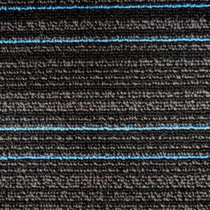 Alfombra Modular Color Negro/Azul Colección Parkway Modelo 05