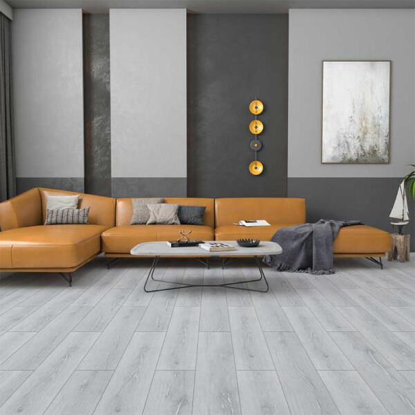 Pisos en Laminado Nuvow Mod. Luxe 8mm Grey Oak. - Imagen 2