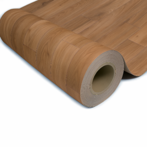 Piso Vinílico en Rollo Madera Miel | Linóleo en Rollo Madera Miel