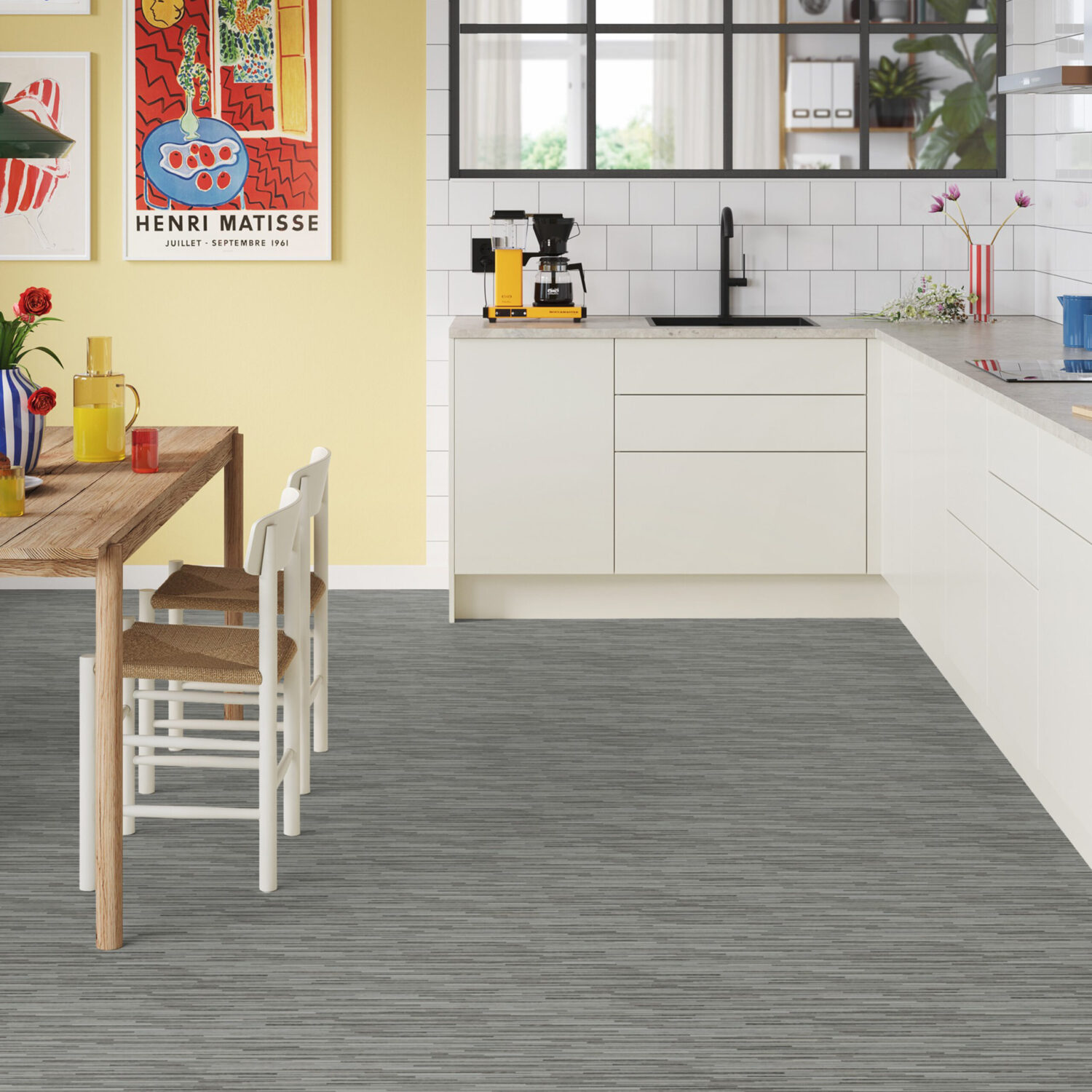 Piso vinilico en rollo Slim Argent - Imagen 2