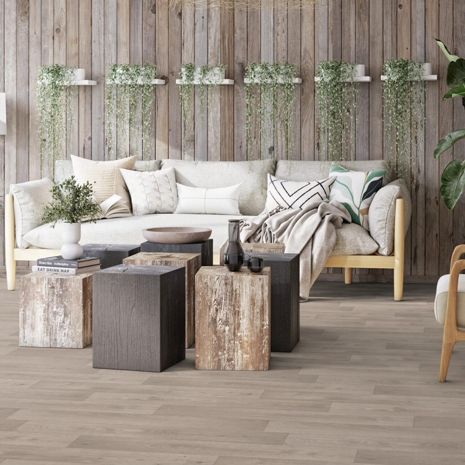 Piso vinilico en rollo Swan Medium Grege - Imagen 2