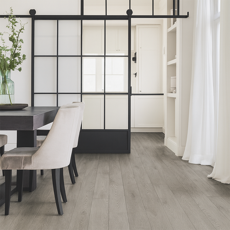 Piso Vinílico en Rollo Madera Gris | Piso Vinílico Semi Comercial - Imagen 3