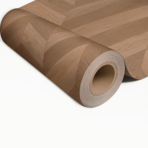 Piso Vinílico en Rollo Madera Café | Chevron Style Caramel