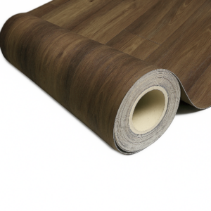 Piso Vinílico en Rollo Madera Chocolate | Mod. Estate Oak Caramel