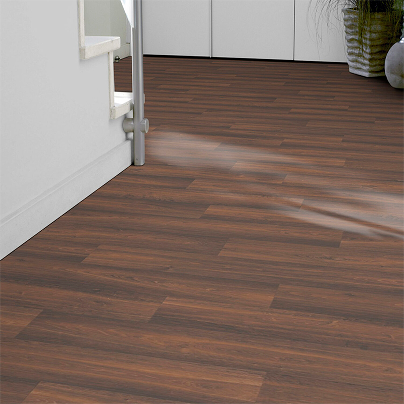 Piso Vinílico en Rollo Madera Chocolate | Mod. Estate Oak Caramel - Imagen 3