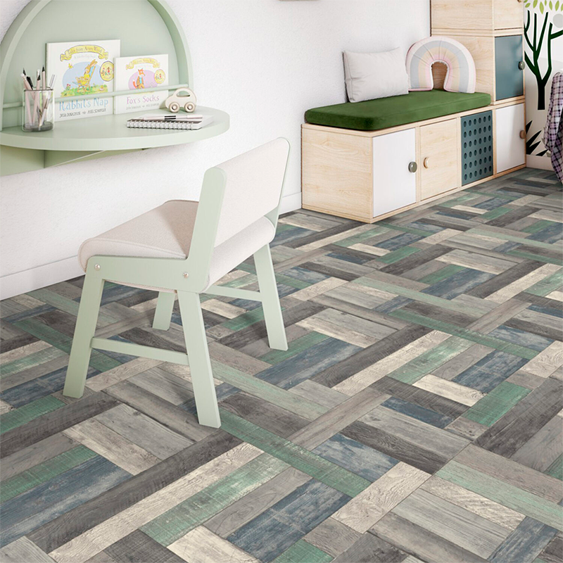 Piso vinilico en rollo Trend Pine Blue- Green - Imagen 3