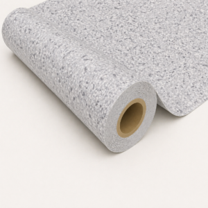 Piso Vinílico En Rollo Gris Jaspeado | Mod: Medium Pure Grey 039 | Linóleo En Rollo Comercial Eclipse