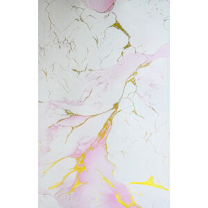 Panel Tipo Mármol Biloba Modelo Adara (Color Rosa-Dorado)