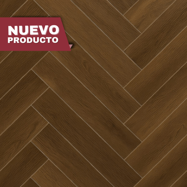 SPC Herringbone Color café | Mod: Nox | PRODUCTO NUEVO*