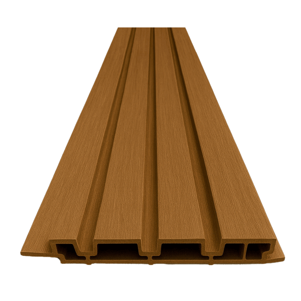 Lambrin WPC Exterior Color Café Claro | Mod: Cedro Vivo | PRODUCTO NUEVO - Imagen 2