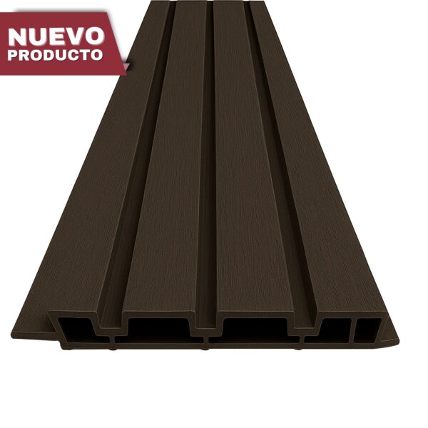 Lambrin WPC Exterior Color Café Oscuro | Mod: Nogal Urbano | PRODUCTO NUEVO