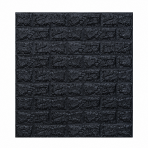 Panel 3D Ladrillo Negro | Deco Pop Nuvow