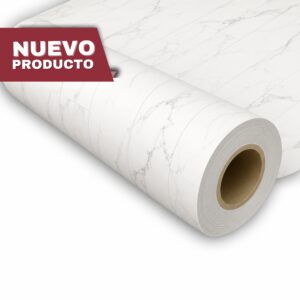 Piso Vinílico En Rollo Blanco Tipo Mármol | Modelo: Alabastone White