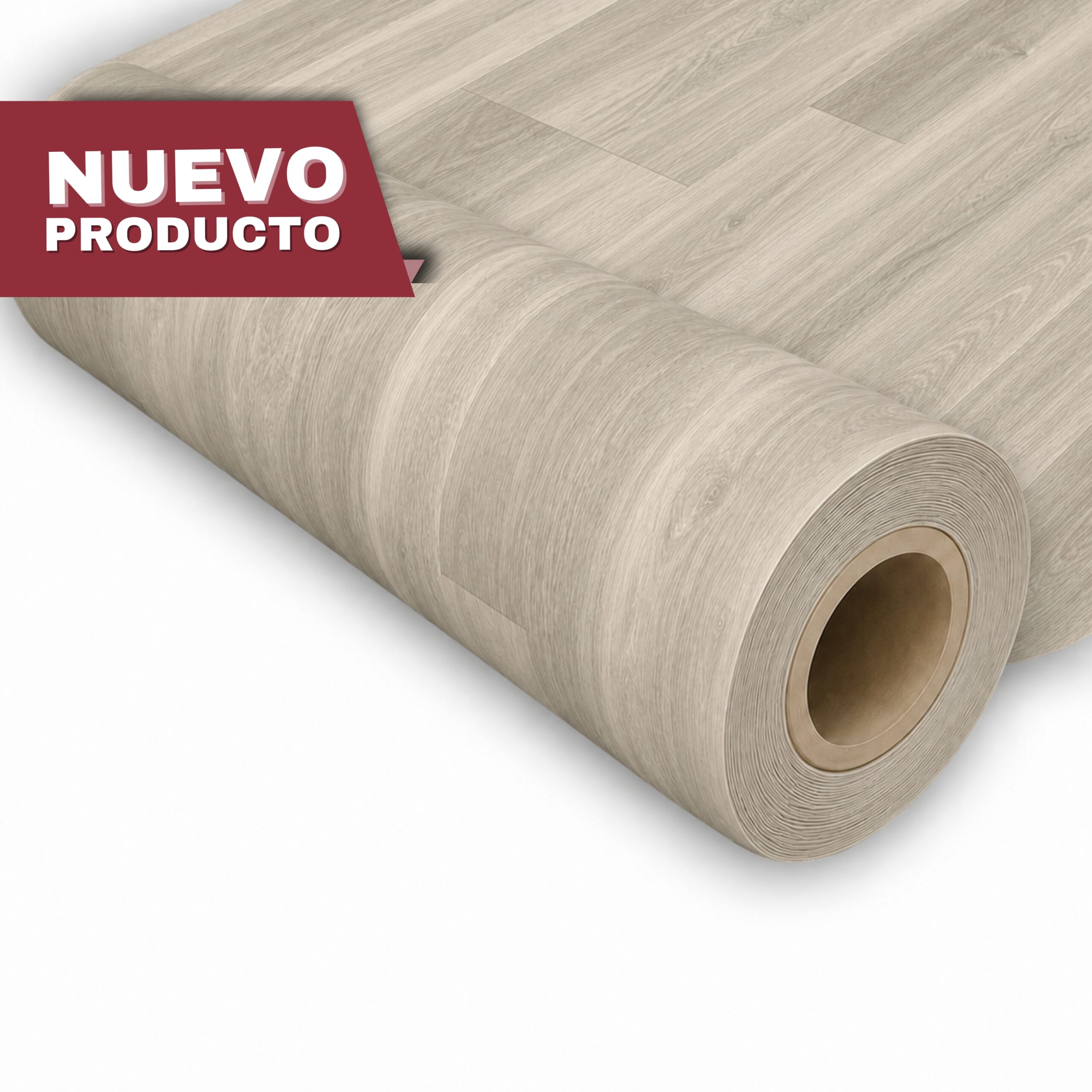 Piso Vinílico En Rollo Madera Gris Beige | Modelo: Estate Oak Pebble