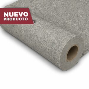 Piso Vinílico En Rollo Gris Oscuro Tipo Piedra | Modelo: Ceppo Dark Grey
